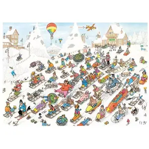 Jumbo JAN VAN HAASTEREN - DESCENTE EFFRENÉE DE LA MONTAGNE (1000 PIECES) 00615 pas cher