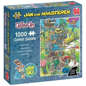 Jumbo Jan van Haasteren - Oldtimer - Pakketstress - 1000 stukjes puzzel - Legpuzzel volwassenen pas cher