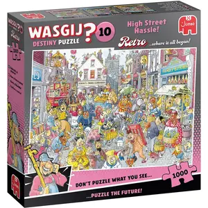 Jumbo Wasgij Retro Destiny 10 - Chaos in de winkelstraat! - 1000 stukjes puzzel - Legpuzzel voor volwassenen pas cher