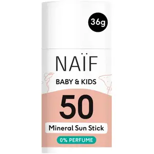 Naïf - Minerale Zonnebrand Stick - Baby's & Kinderen - 0% parfum - SPF... pas cher
