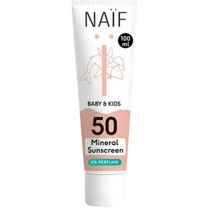 Naïf - Minerale Zonnebrand crème - Baby's & Kinderen - 0% parfum - SPF... pas cher