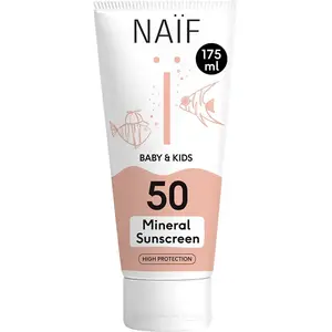 Naïf - Minerale Zonnebrand crème - Baby's & Kinderen - SPF50 - 175ml pas cher