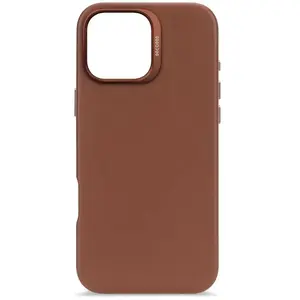 Comparateur de prix : Coque pour iPhone 16 Pro Max Antichocs en Cuir Compatible MagSafe Decoded Marron clair