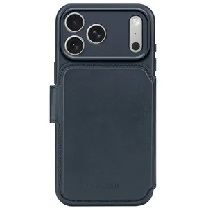 Decoded Leather Detachable Wallet Apple iPhone 17 Pro Max Navy Shadow ... pas cher