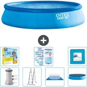 Intex Rond Opblaasbaar Easy Set Zwembad - 457 x 107 cm - Blauw - Inclu... pas cher