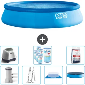 Intex Rond Opblaasbaar Easy Set Zwembad - 457 x 107 cm - Blauw - Inclu... pas cher