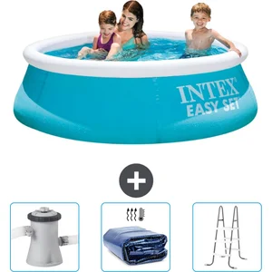 Intex Rond Opblaasbaar Easy Set Zwembad - 183 x 51 cm - Blauw - Inclus... pas cher