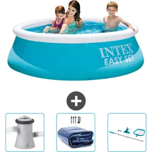 Intex Rond Opblaasbaar Easy Set Zwembad - 183 x 51 cm - Blauw - Inclus... pas cher