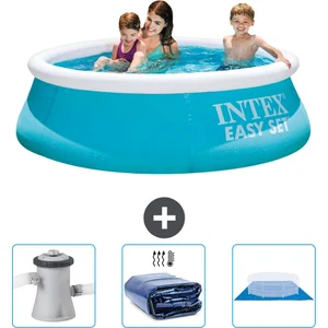 Intex Rond Opblaasbaar Easy Set Zwembad - 183 x 51 cm - Blauw - Inclus...