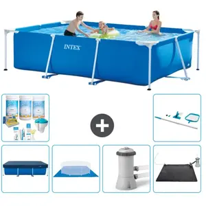 Intex Zwembad - Rechthoekig - 300 x 200 x 75 cm - Blauw pas cher
