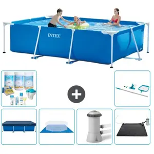 Intex Frame Pool Zwembad Super Deal - 300 x 200 x 75 cm - Blauw pas cher