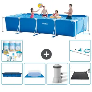 Intex Frame Pool Zwembad Super Deal - 450 x 220 x 84 cm - Blauw