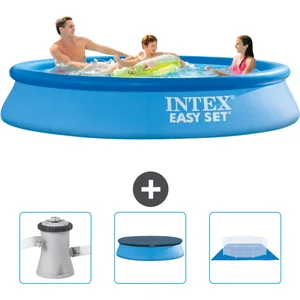 Intex Rond Opblaasbaar Easy Set Zwembad - 305 x 61 cm - Blauw - Inclus...