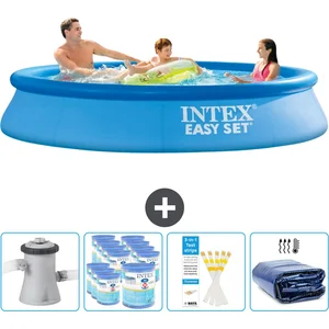 Intex Rond Opblaasbaar Easy Set Zwembad - 305 x 61 cm - Blauw - Inclus...