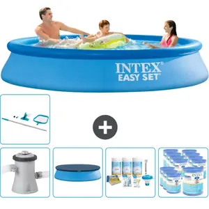 Intex Rond Opblaasbaar Easy Set Zwembad - 305 x 61 cm - Blauw - Inclus...