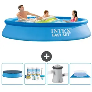 Intex Rond Opblaasbaar Easy Set Zwembad - 305 x 61 cm - Blauw - Inclus...