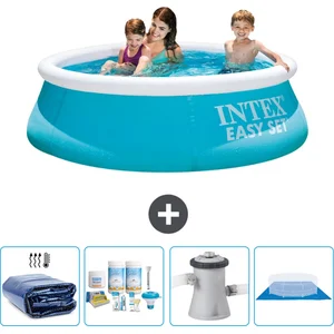 Intex Rond Opblaasbaar Easy Set Zwembad - 183 x 51 cm - Blauw - Inclus... pas cher