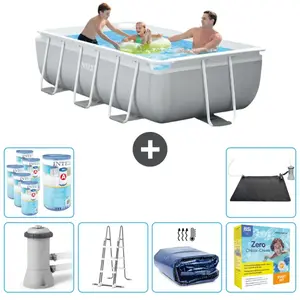 Intex Rechthoekig Prism Frame Zwembad - 300 x 175 x 80 cm - Grijs - In...