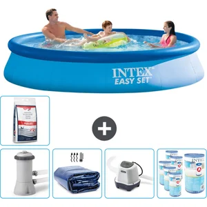 Intex Rond Opblaasbaar Easy Set Zwembad - 366 x 76 cm - Blauw - Inclus...