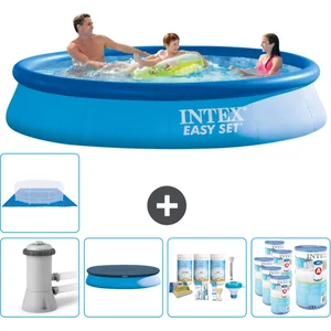 Intex Rond Opblaasbaar Easy Set Zwembad - 366 x 76 cm - Blauw - Inclus...