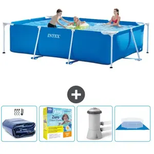 Intex Rechthoekig Frame Zwembad - 300 x 200 x 75 cm - Blauw - Inclusie...