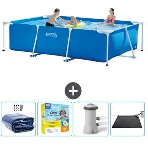 Intex Rechthoekig Frame Zwembad - 300 x 200 x 75 cm - Blauw - Inclusie...