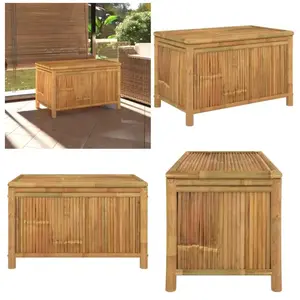 vidaXL Tuinbox 90x52x55 cm bamboe - Tuinbox - Tuinboxen - Opbergbox - ... pas cher