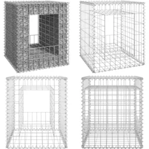 vidaXL - Schanskorf - paal - 50x50x60 - cm - ijzer pas cher