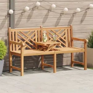 vidaXL banc Autre Marron 150 x 60 x 90 cm Bois de teck massif pas cher