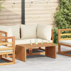 Comparateur de prix : vidaXL Vidaxl Table D'appoint De Jardin 90x49.7x36 Cm Bois Massif Teck