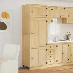 Comparateur de prix : vidaXL vidaXL Armoire avec étagère avec porte Miel 60 x 32 x 40 cm Pin massif