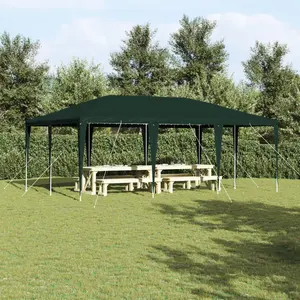 vidaXL Tente de fête Verte 6x4 m PE pas cher