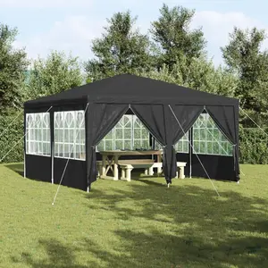 Comparateur de prix : vidaXL Tente de fête Anthracite 400 x 400 x 266 cm Polyéthylène