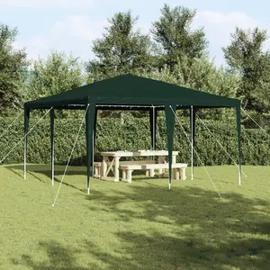 vidaXL Tente de fête Verte 4x4 m PE pas cher