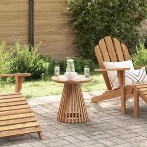 vidaXL Table d'appoint Marron 50 x 50 x 49,5 cm Bois de teck massif pas cher