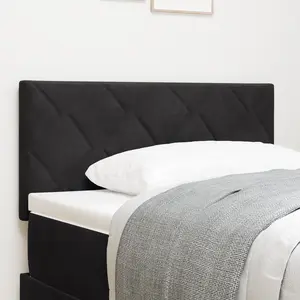 Comparateur de prix : vidaXL Tête De Lit Vidaxl Design Blocs De Diamant Noire 90 Cm Velours