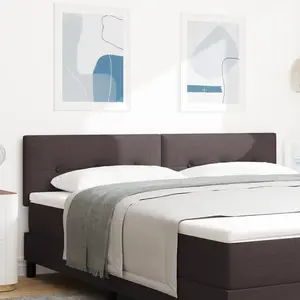 VIDAXL Tête De Lit Capitonnée Brun Foncé 180 Cm En Tissu pas cher