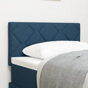 vidaXL Tête De Lit Vidaxl Design Blocs Diamants Bleu 80 Cm Tissu pas cher