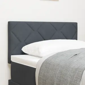 vidaXL Tête de lit Gris foncé 80 cm Velours pas cher