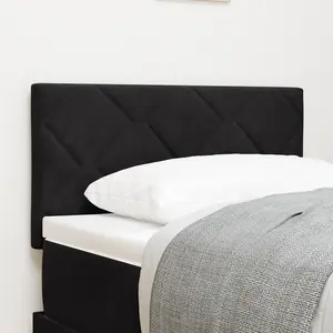 vidaXL Tête de lit Noir 80 cm Velours pas cher