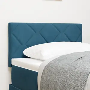 vidaXL Tête de lit Bleu foncé 80 cm Velours pas cher