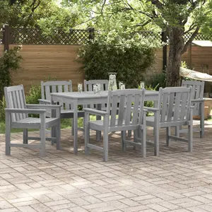 vidaXL Chaises De Salle À Manger De Jardin Vidaxl 6 Pcs Gris Clair 65.5x55.5x88 Cm Hdpe, Chaises De Salle À Manger De Jardin Vidaxl 2 Pcs Gris Clair Hdpe pas cher