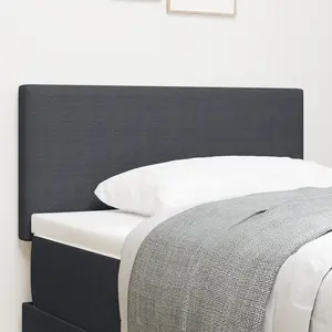 vidaXL Tête de lit Gris foncé 90 cm Tissu en velours côtelé pas cher