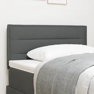 VIDAXL Tête De Lit Design Lines Gris Foncé 90 Cm En Tissu pas cher