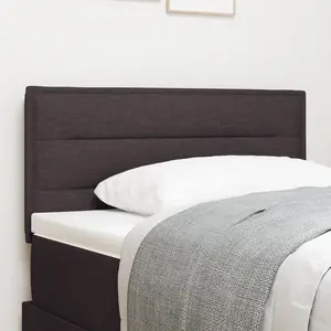 VIDAXL Tête De Lit Design Lignes Marron Foncé 90 Cm En Tissu pas cher