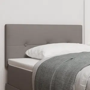 vidaXL Tête De Lit Vidaxl Bouton Capitonné Taupe 100 Cm Tissu pas cher