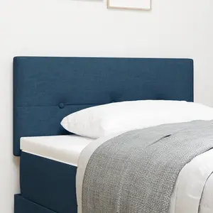 vidaXL Tête de lit capitonnée bleu 100 cm en tissu pas cher