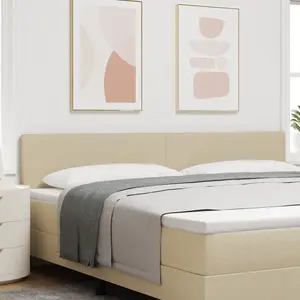 vidaXL Tête de lit Gris Vert Clair 200 cm Tissu en velours côtelé pas cher