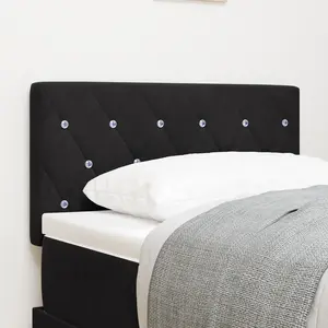 vidaXL Tête de lit Noir 80 cm Velours pas cher