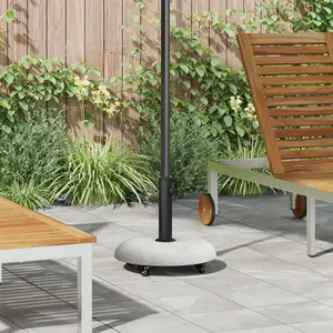 Comparateur de prix : vidaXL Pied de parasol Gris clair Ø 45 x 40 cm Béton
